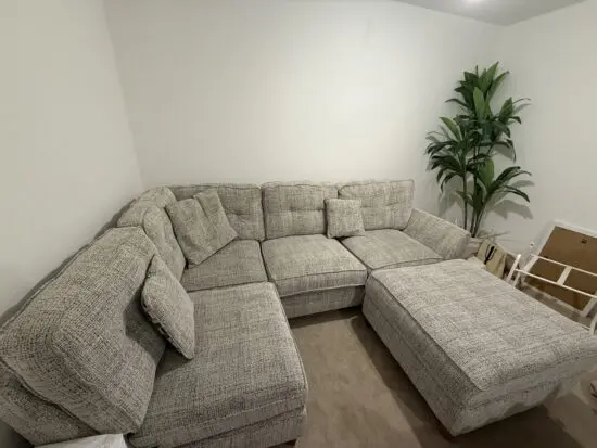 Oak furniture land grey INCA corner sofa