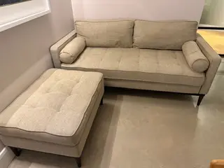 Swyft - 2 seater 'model 02' Left Chaise sofa in Pumice