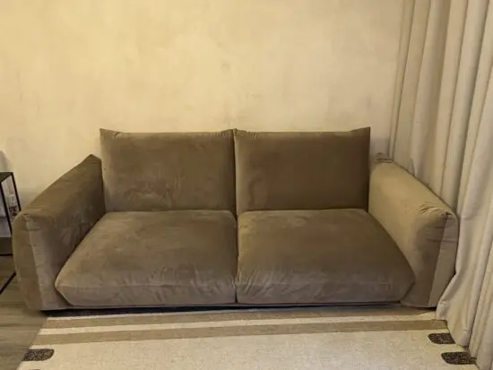 Daals Gianni Three Seater Sofa, Mink Velvet