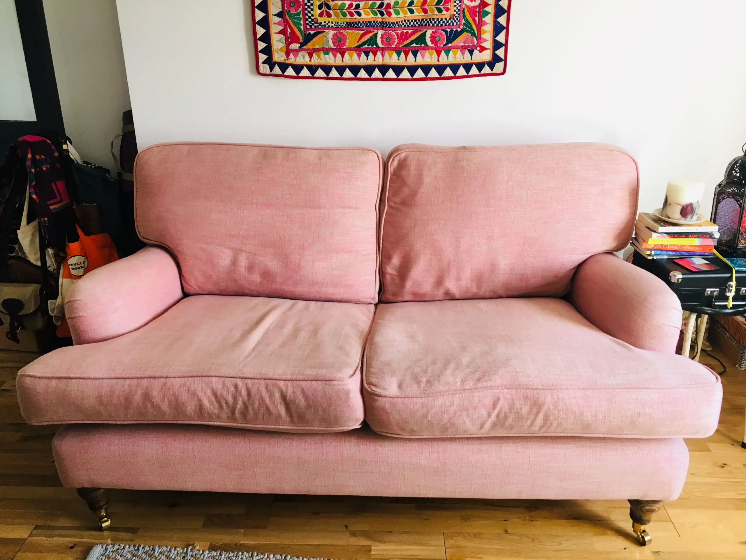 Sofa.com Bluebell 2.5 seat sofa in Rose House Viscose Linen