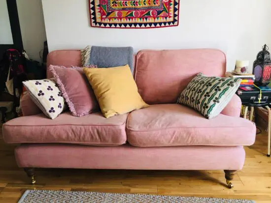 Sofa.com Bluebell 2.5 seat sofa in Rose House Viscose Linen