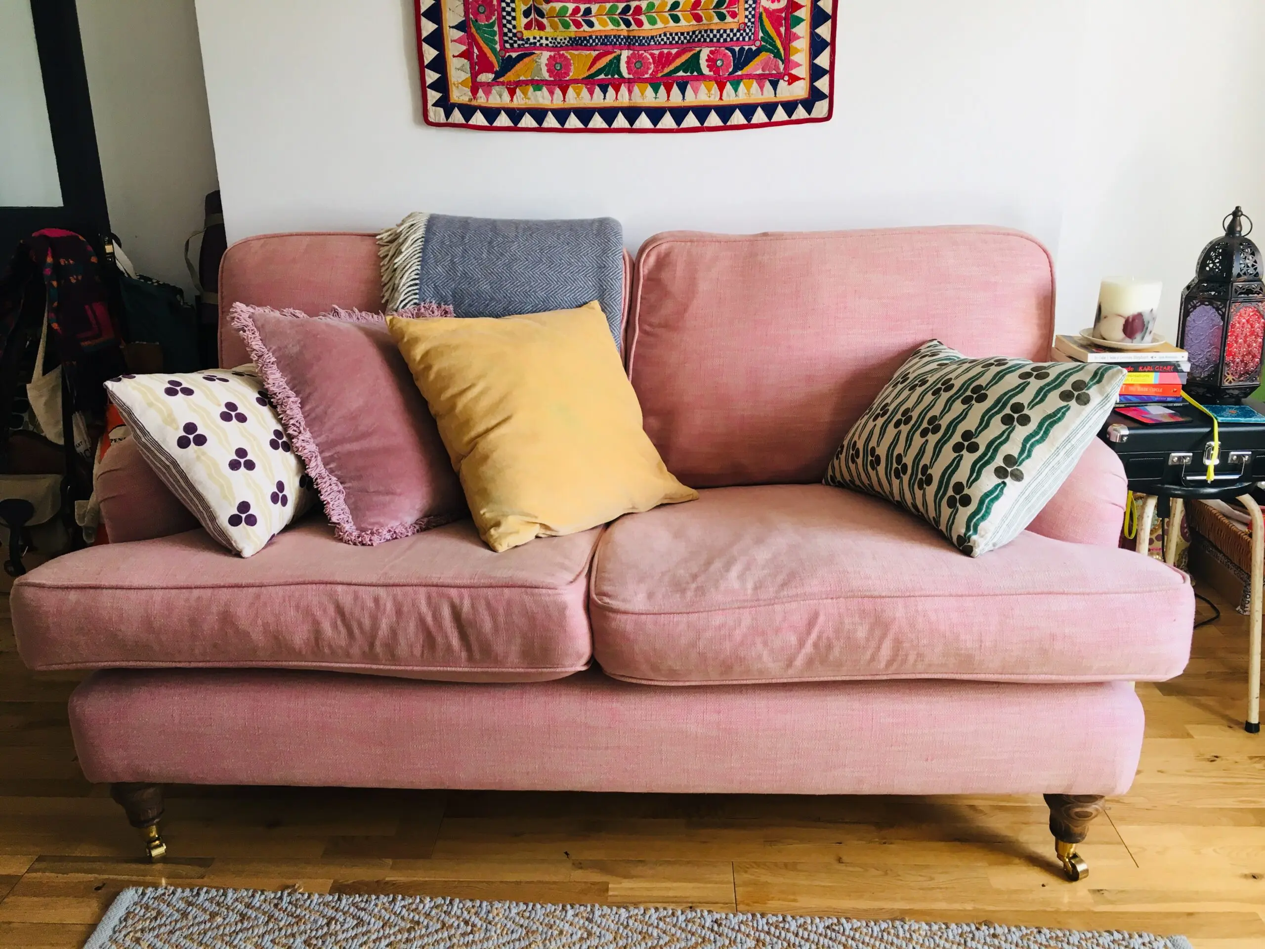 Sofa.com Bluebell 2.5 seat sofa in Rose House Viscose Linen