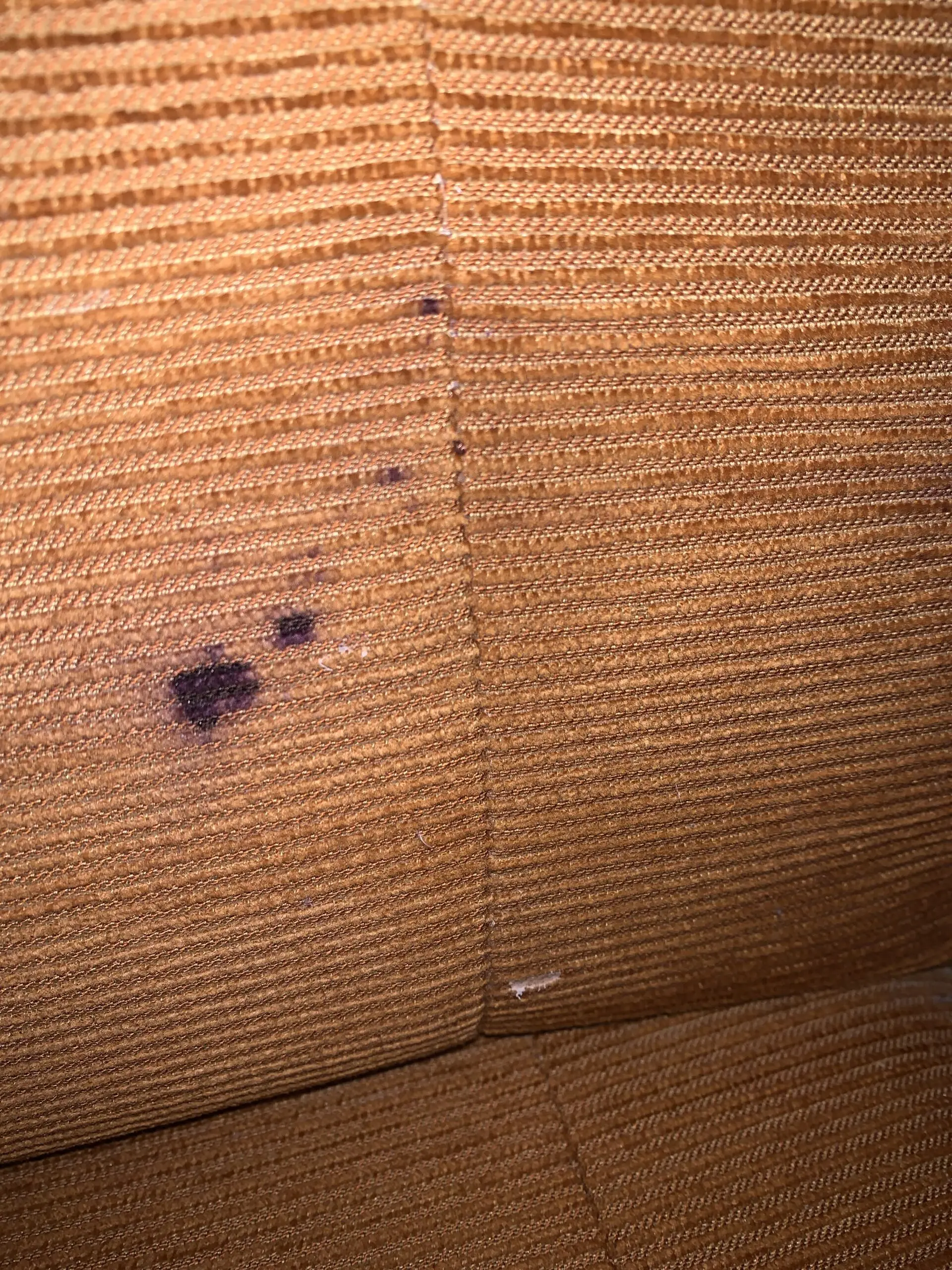 Burnt Orange/Rust Brown 2 seater sofas x 2