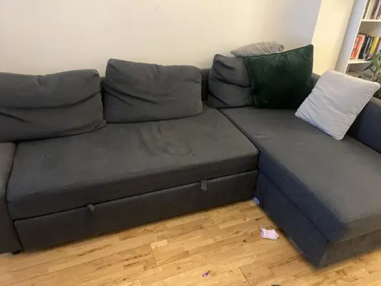Dark Grey Ikea Friheten corner sofa bed