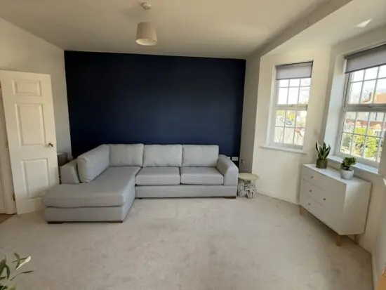 Almost new Next corner chaise sofa in grey