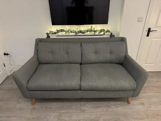 Grey 3 seater Dunelm Halston sofa
