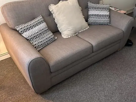 DFS 3 Dark Beige Seater Sofas