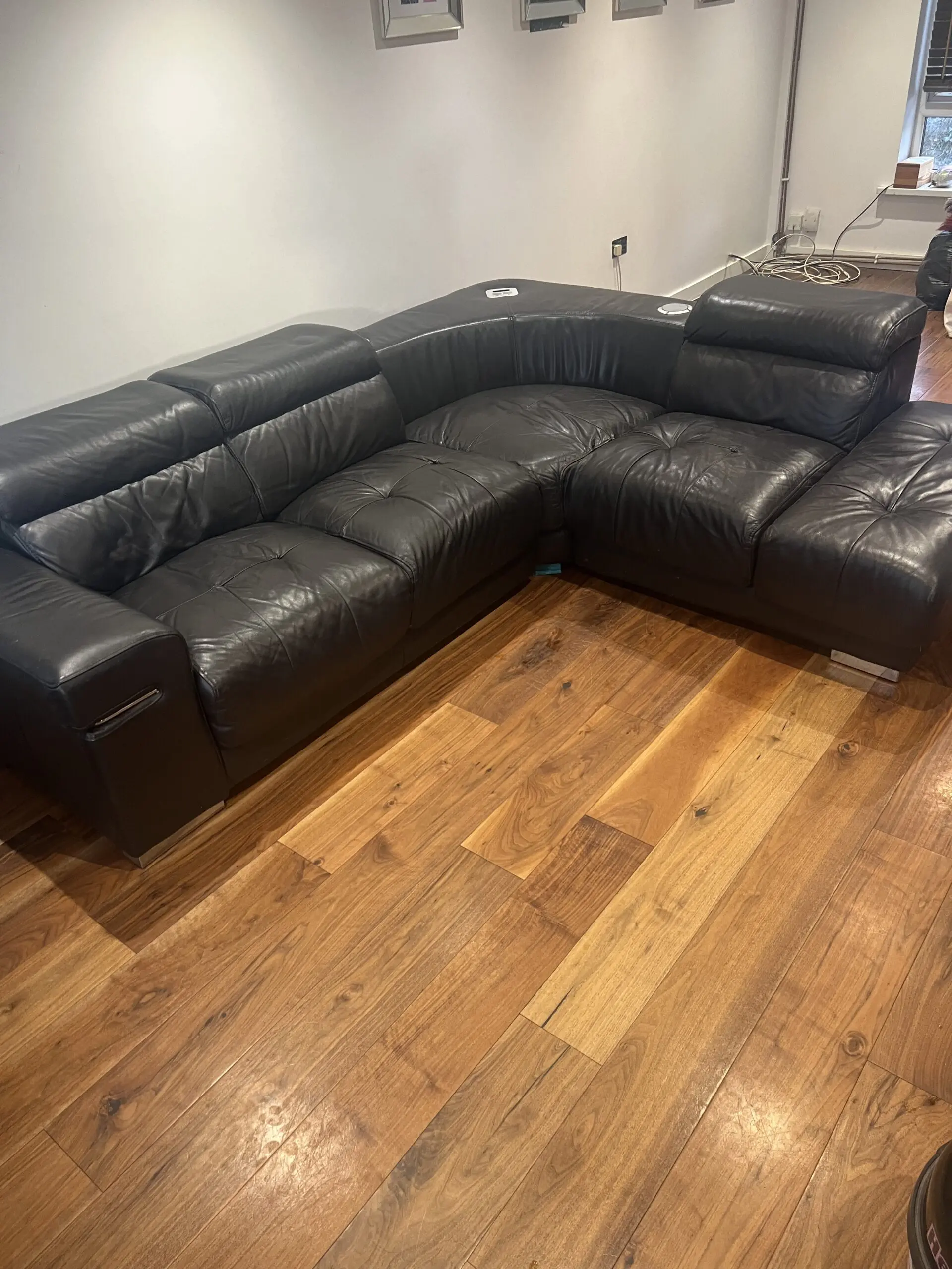 DFS Chocolate Brown Corner Sofa