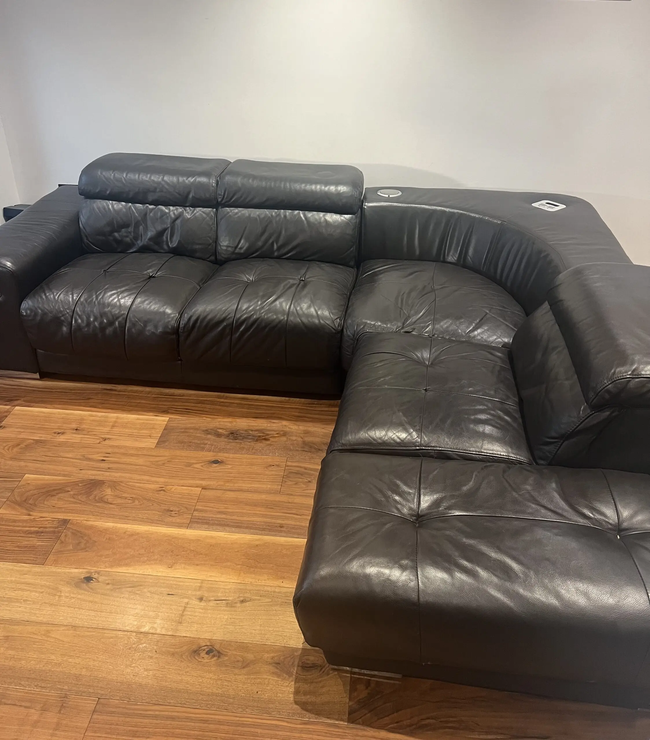 DFS Chocolate Brown Corner Sofa
