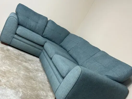 Teal furniture village corner sofa