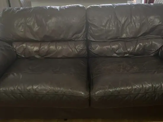 DFS chocolate brown sofas