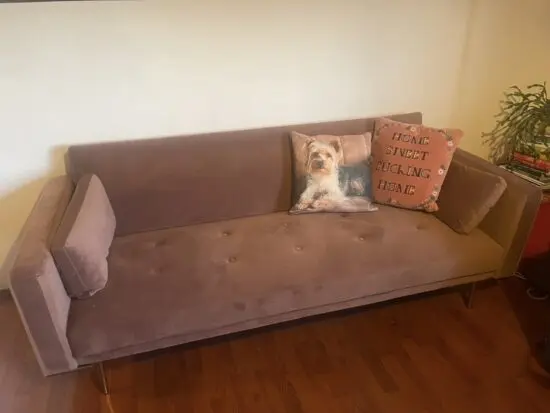 Dusk - Mauve colour - 3 Seater Sofa Bed (Click clack)