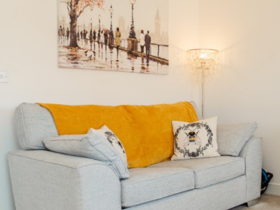 Next Stamford light grey 2 seater sofa bed