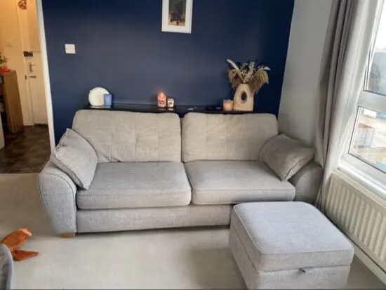 DFS Winson sofa and footstool