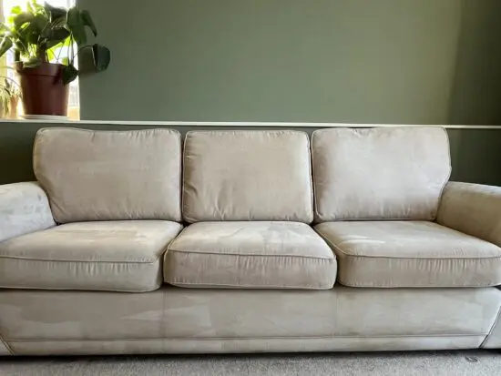 DFS Cream Orka Four Seater Sofa