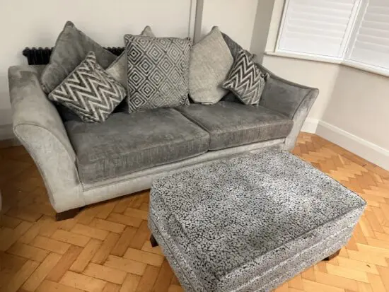 Sofology grey sofas and poufee