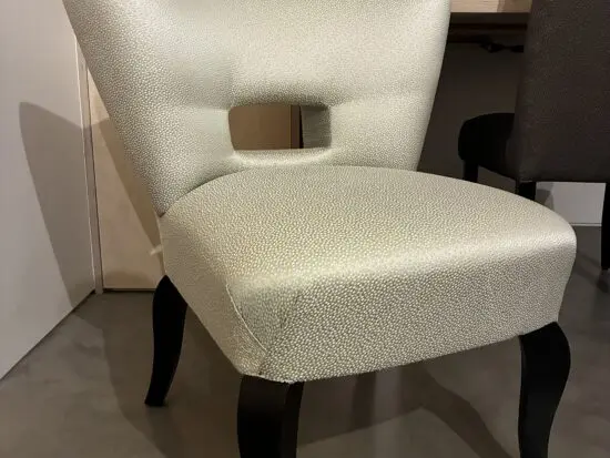 Textured duck egg chair