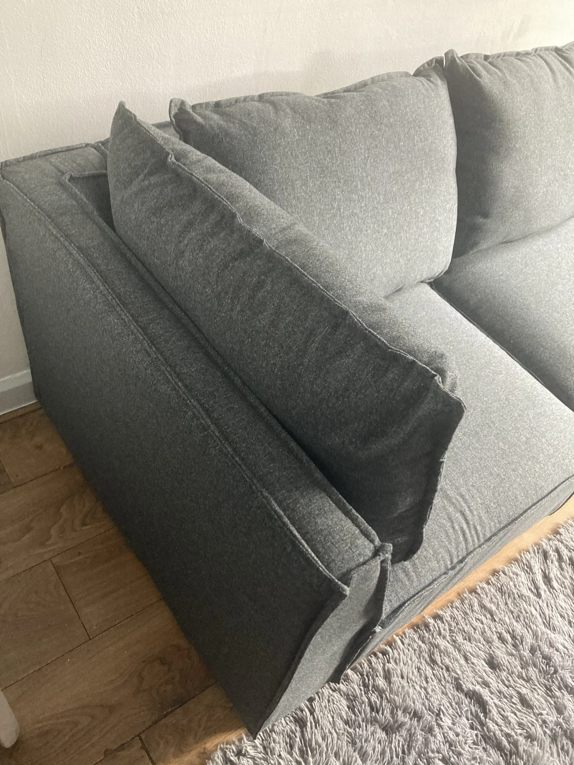 Thorvald Design Elaine Four Seater Sectional - Dark Grey