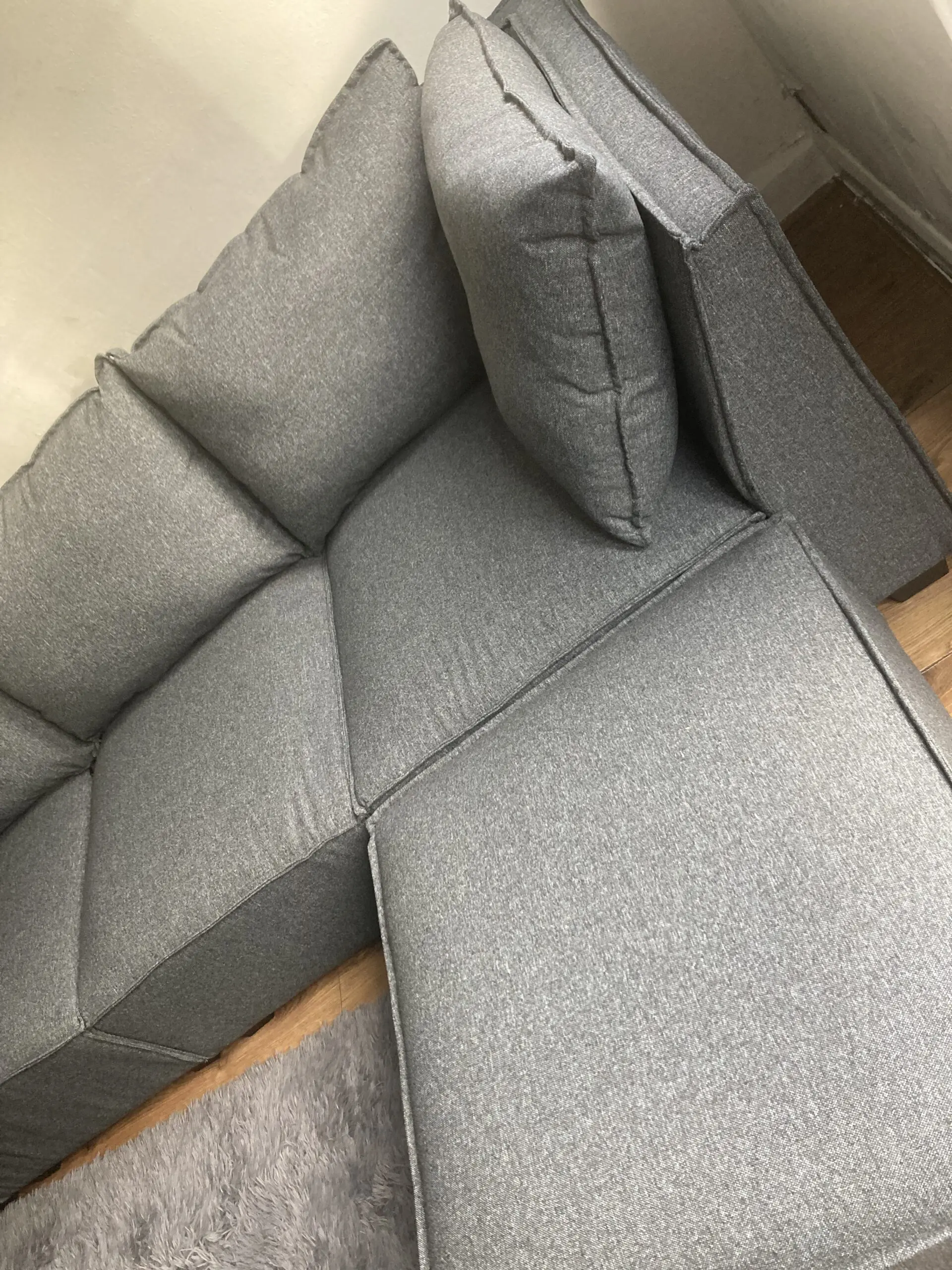 Thorvald Design Elaine Four Seater Sectional - Dark Grey