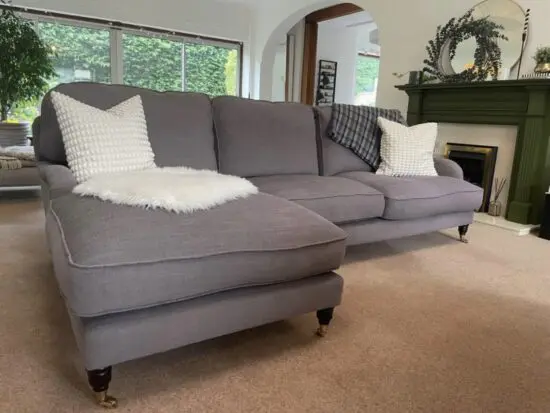 Darlings of Chelsea grey left hand chaise