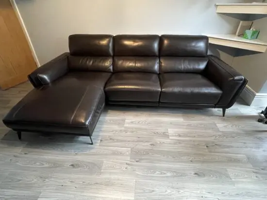 DFS San Antonio luxury leather sofa