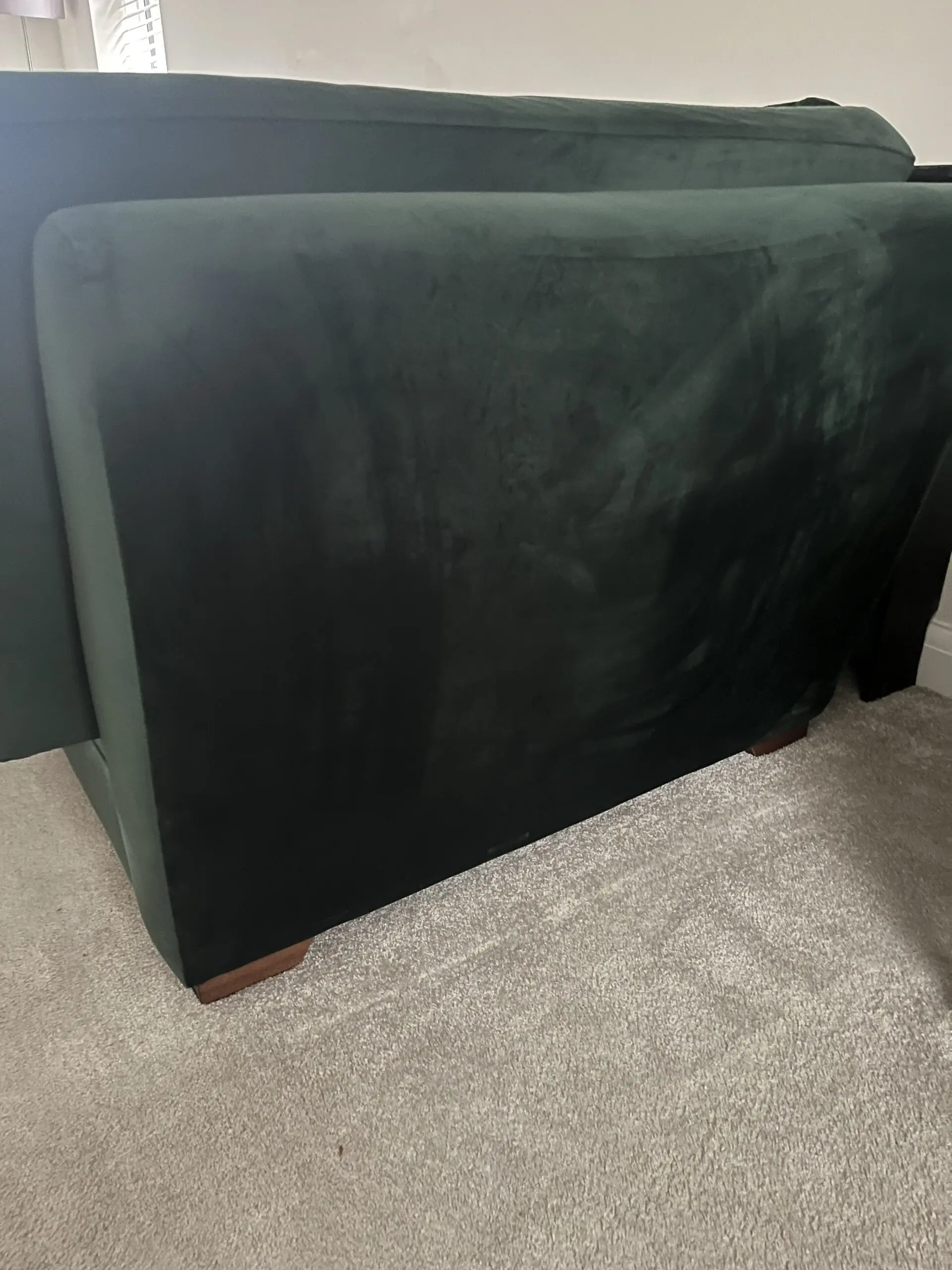 DFS Longbeach / long beach green modular sofa & footstool