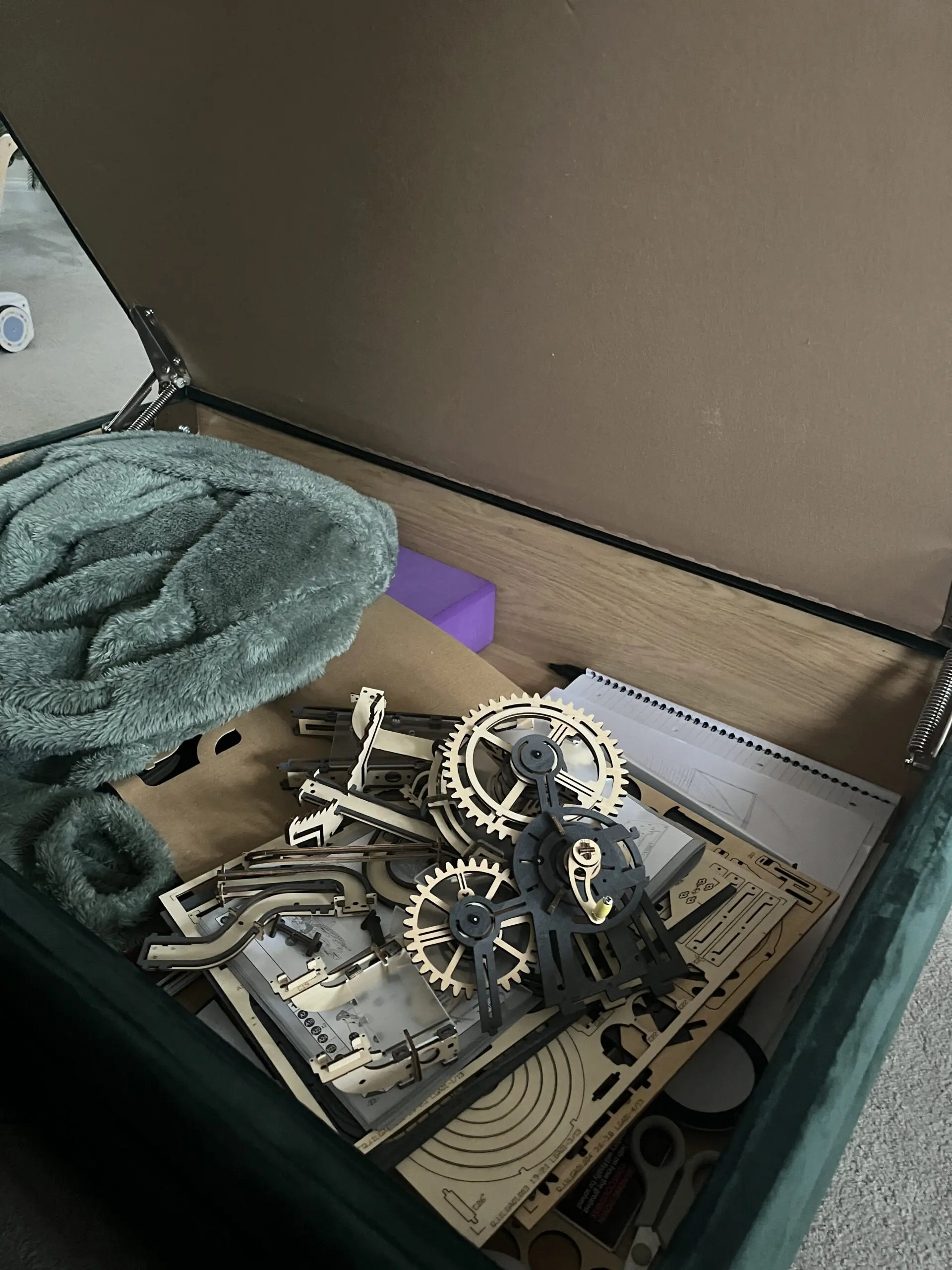 DFS Longbeach / long beach green modular sofa & footstool