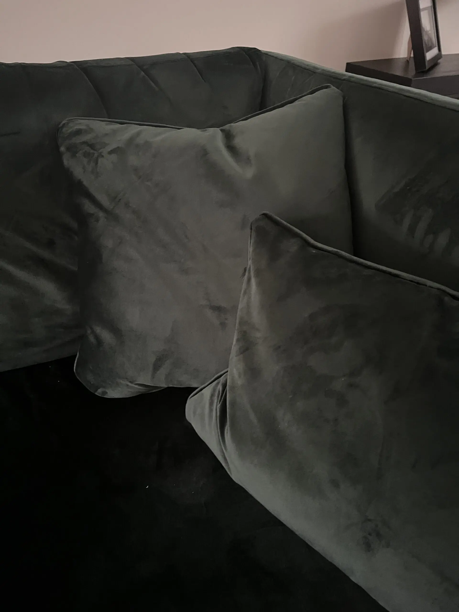 DFS Longbeach / long beach green modular sofa & footstool