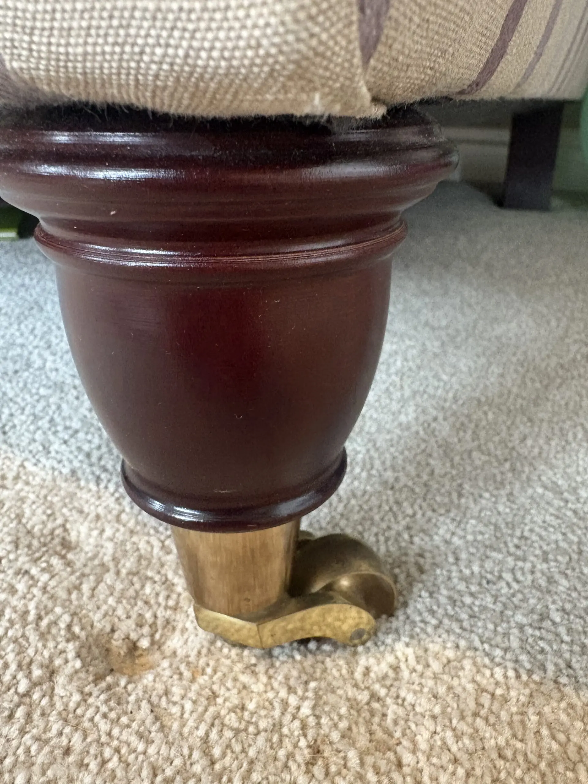 Laura Ashley - Mortimer - 2 seater sofa - beige with purple stripes