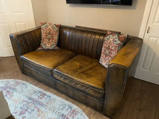 Daia Home Deco Vintage Leather Sofa Bed