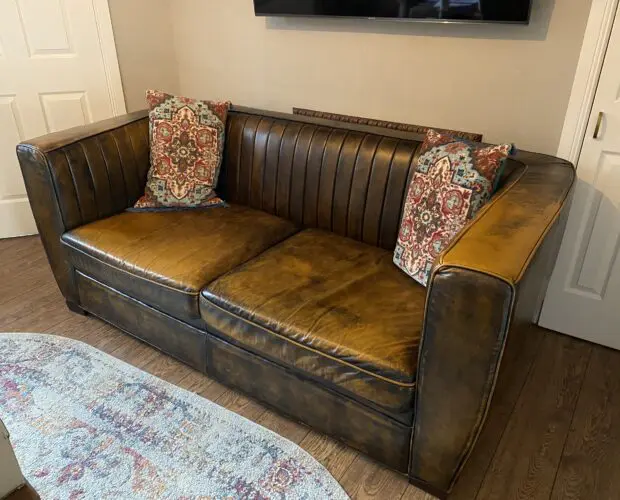 Daia Home Deco Vintage Leather Sofa Bed