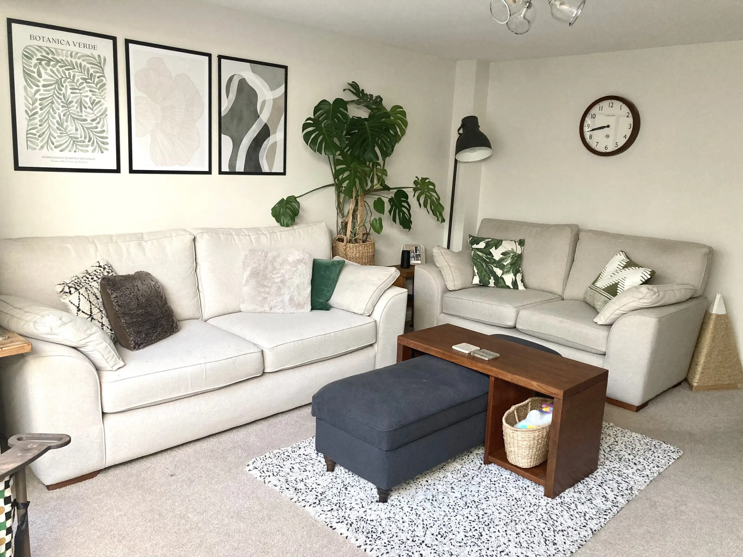 Next 3 and 2 seater Stamford sofas.