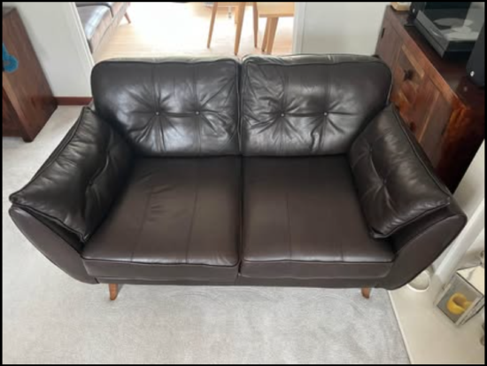 DFS Zinc French Connection Brown Leather