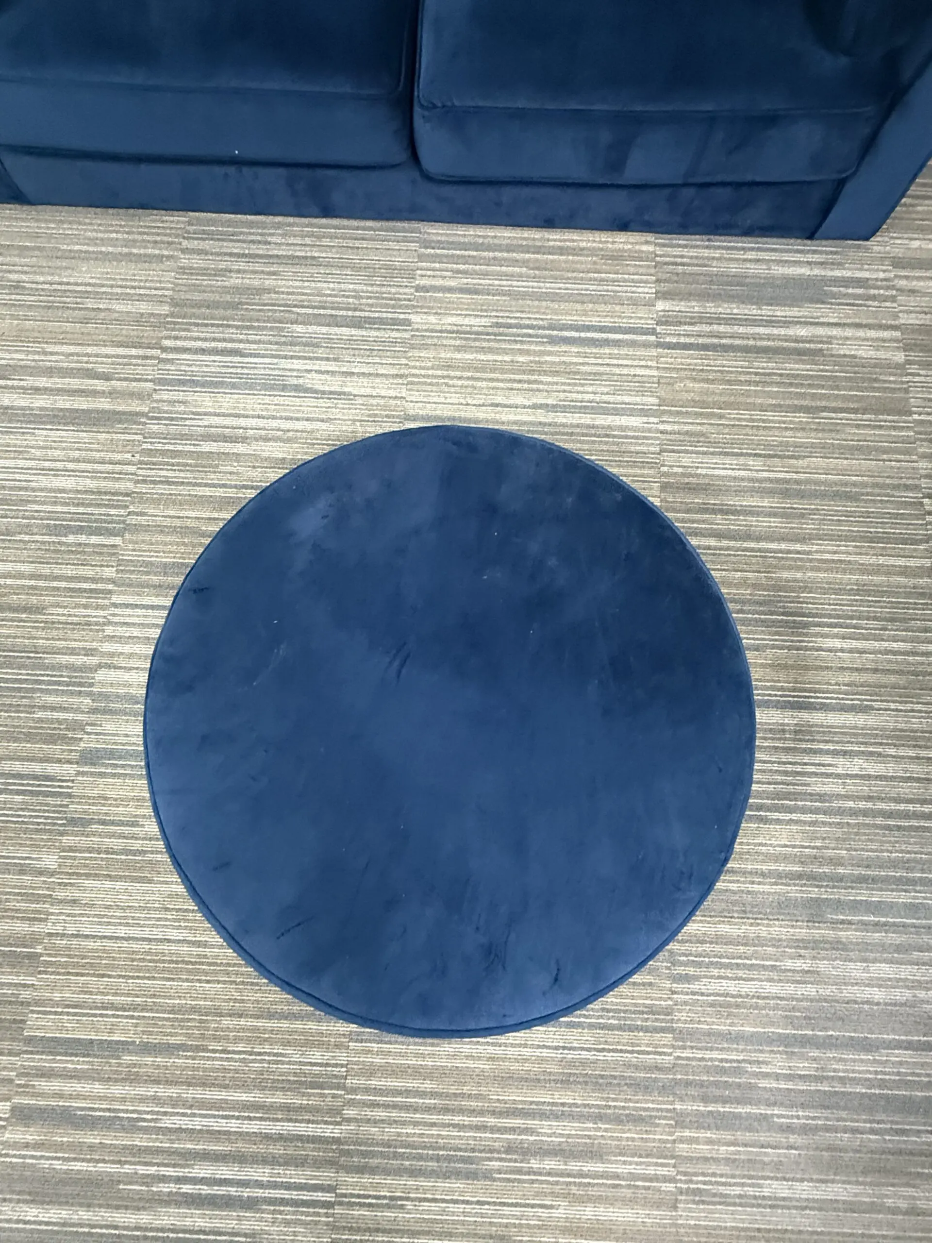 Kyle Sofa Collection 3 Seater, 2 Seater and Footstool - Navy. By HLF Group