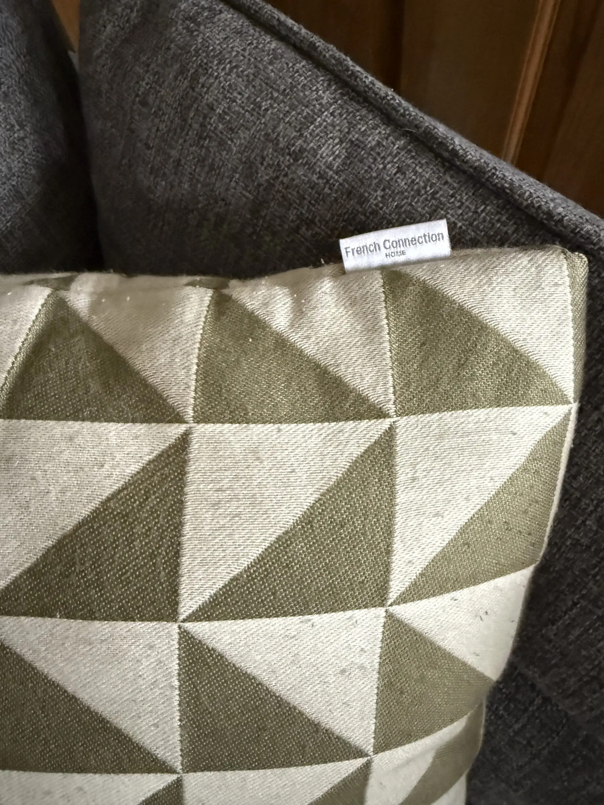 French Connection Zinc Grey 3 Seater and Cuddler with Power Footrest