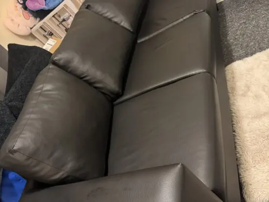 Faux leather sofas for sale