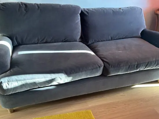 Loaf Medium Jonesy Sofa in Wire wool clever velvet