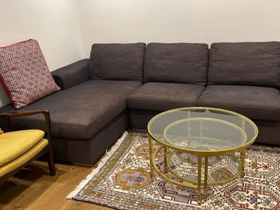 Dwell Verona corner sofa bed charcoal