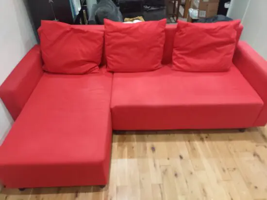Ikea Lugnvik sofa bed with chaise lounge