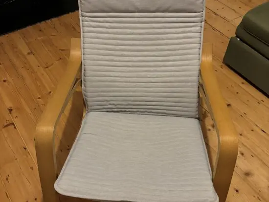 IKEA POANG GREY ROCKING CHAIR