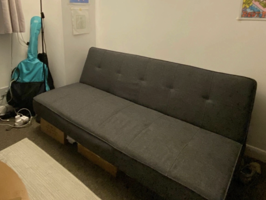 Argos Home Patsy Fabric 2 Seater ClicClac SofaBed - Charcoal