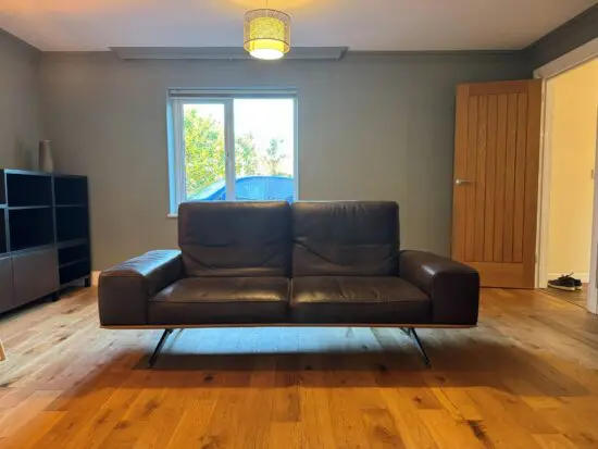 Koiner Hiero German Designer Leather Sofa and Ottoman Set