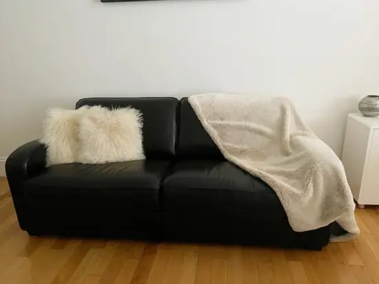 Chocolate Brown Leather 3x Seater Sofa