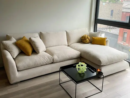 John Lewis Beige Sectional L Shape Corner Sofa For Sale