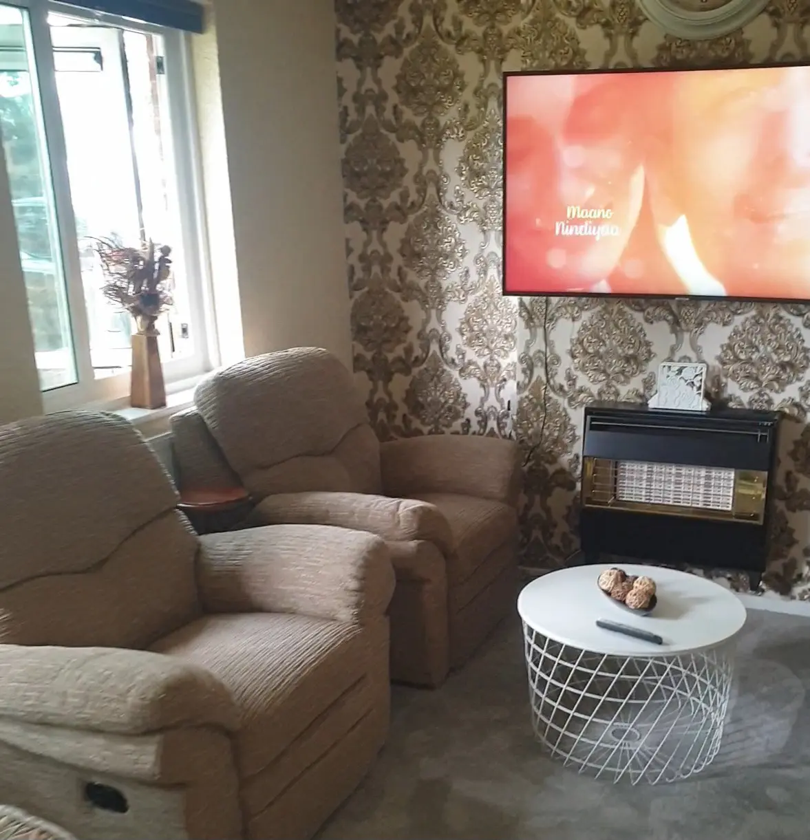 Fabric Recliner Sofa