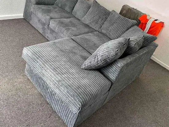 Grey 4 Seater L Shape Corner Sofa (Whatsappp +44 7494 142 802)
