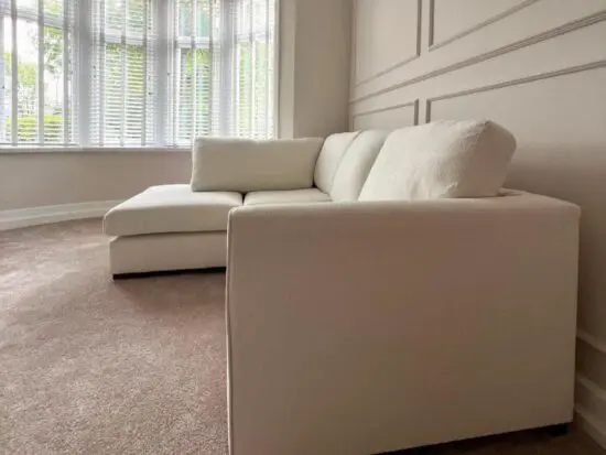 Boucle Cream 4x Corner Sofa (+44 7398 193956)