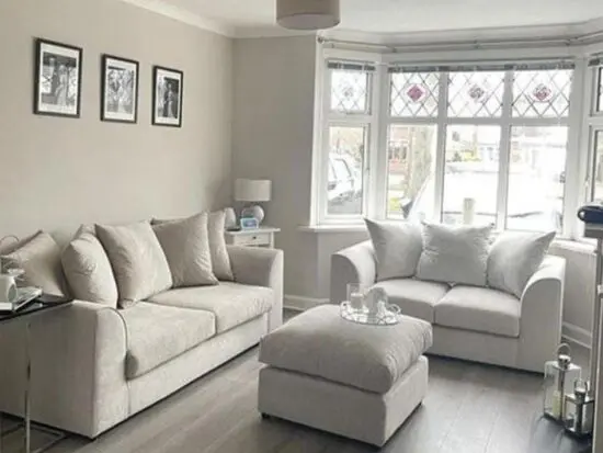 Cream 3+2 seater sofa set for sale