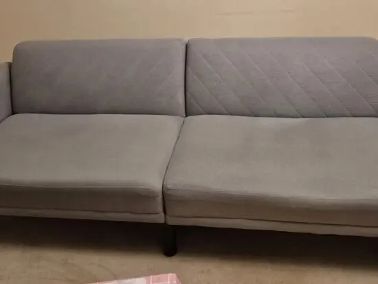 Contemporary Sofa Bed Convertible Sofa Futon Couch Fabric 3-Seater Sofa Bed