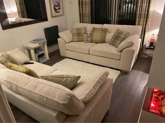 Beige 3+2 Seater Sofa Set